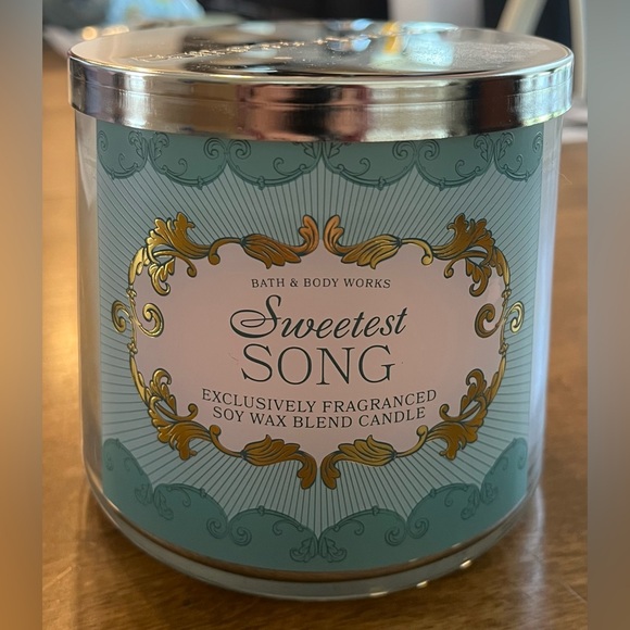 Bath & Body Works Other - Bath & Body Works Sweetest Song Candle - 3 Wick NEW